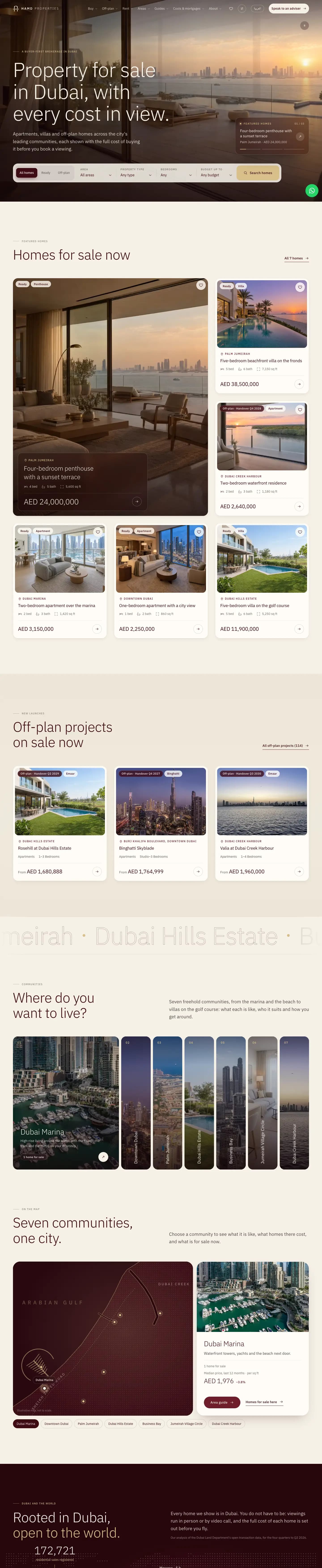 Hamd Properties website